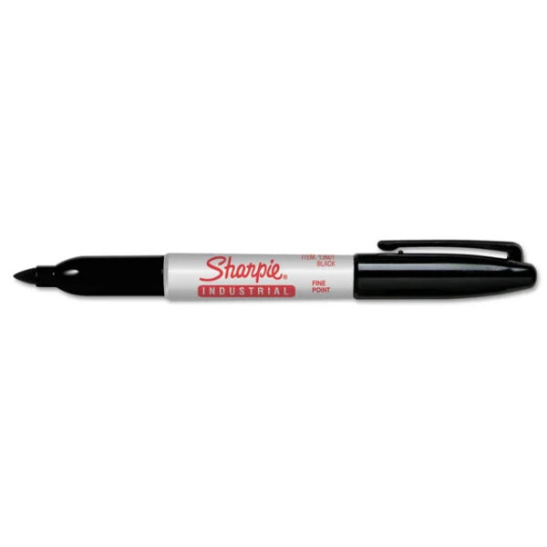 Sharpie Industrial Permanent Markers Fine Tip Black Dozen (13601A) - Image 3