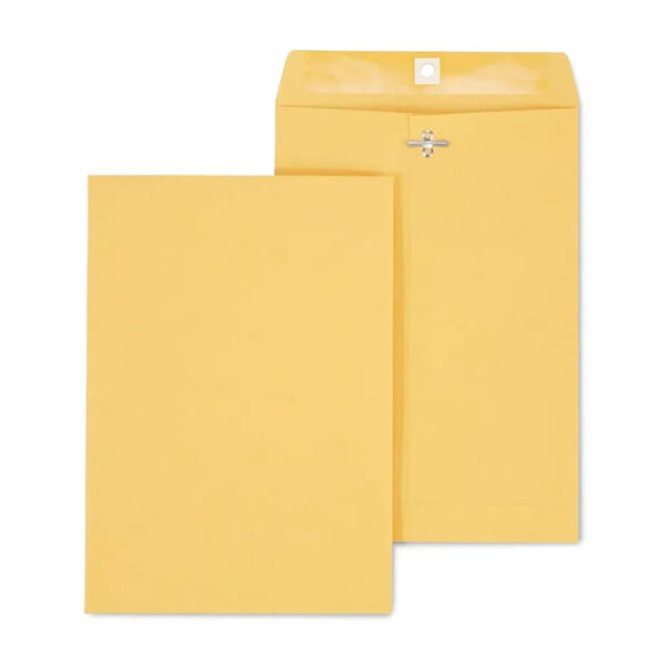 Brown Kraft Clasp 7 1/2" x 10 1/2" Envelopes 100/Box - Image 4