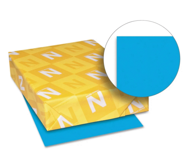 Neenah Paper Astrobrights Colored Card Stock 65 lb. 8-1/2 x 11 Celestial Blue