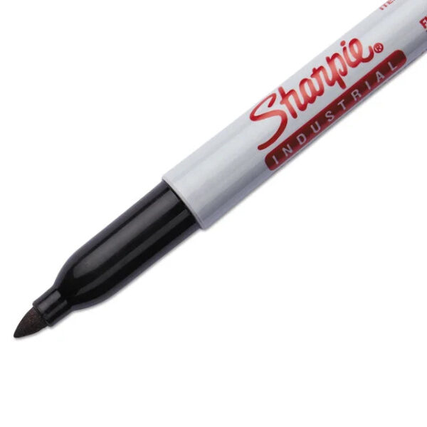 Sharpie Industrial Permanent Markers Fine Tip Black Dozen (13601A) - Image 4